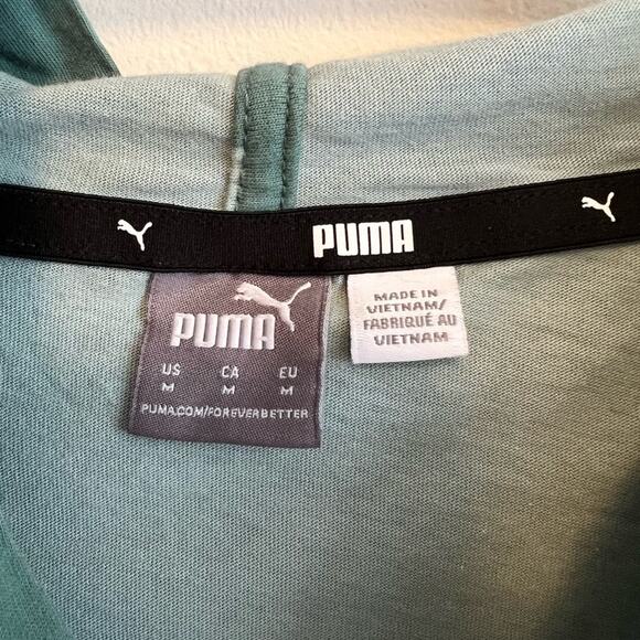 PUMA Women's Amplified Light Weight Hoodie in Blue Spruce Size: Medium - Picture 5 of 6